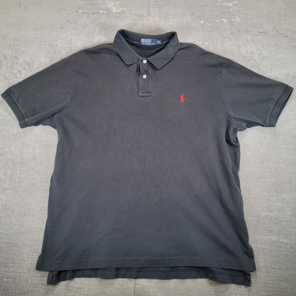 Polo‎ Ralph Lauren Y2K Polo Shirt Classic Fit Red Pony Logo XXL - Picture 1 of 13